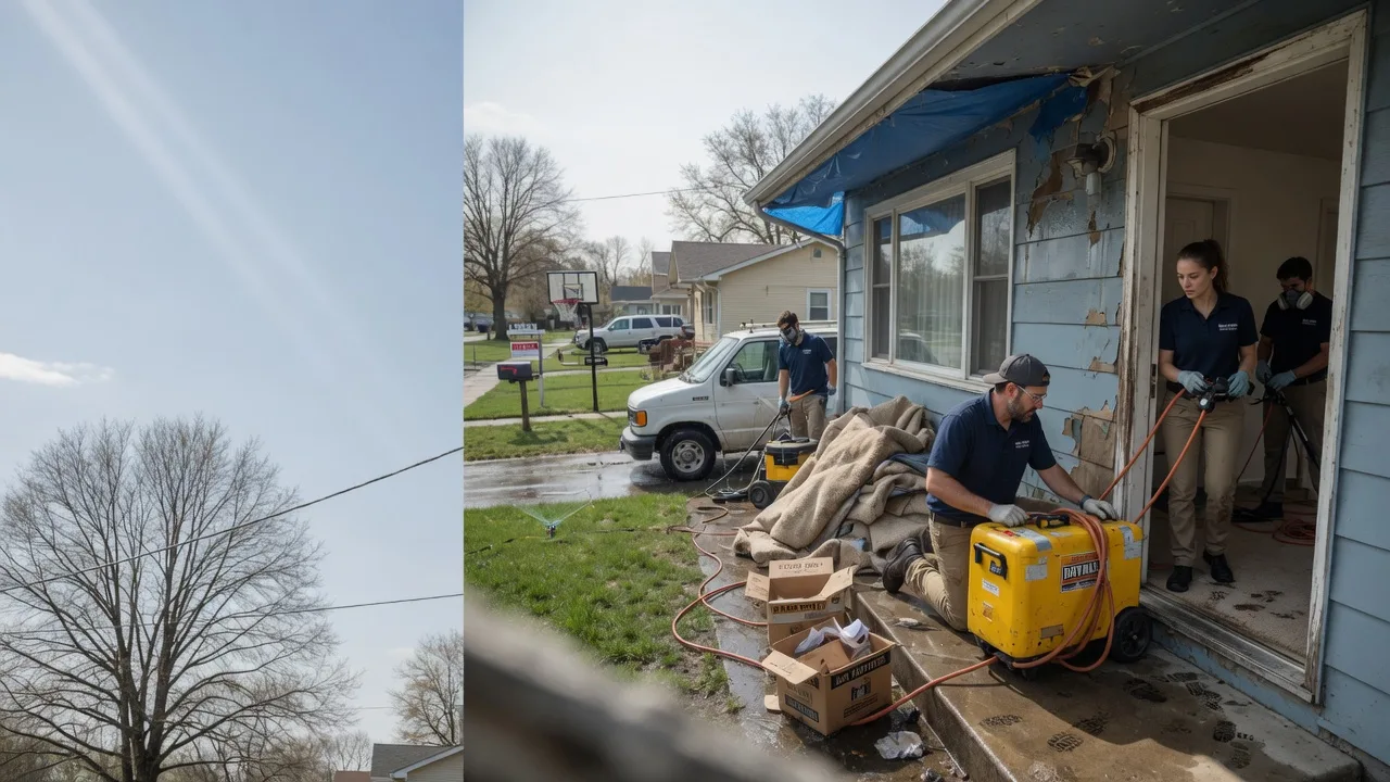 Basement Flood Cleanup in Loco, OK near me